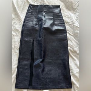 TopShop midi skirt with slit